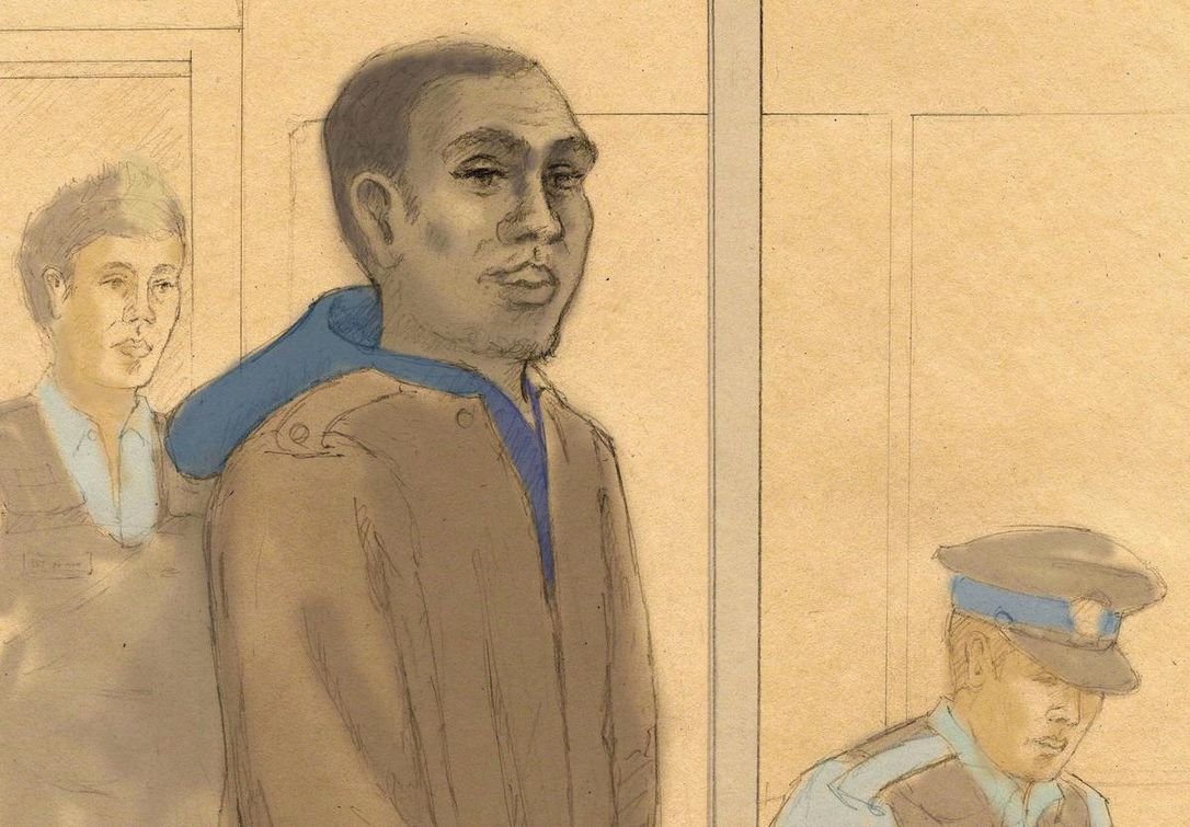 Christopher Husbands, seen here in a courtroom sketch from June 4, 2012.